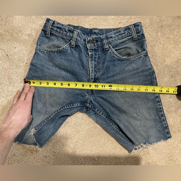 VINTAGE ORANGE TAB Levis’s Shorts - Picture 5 of 12